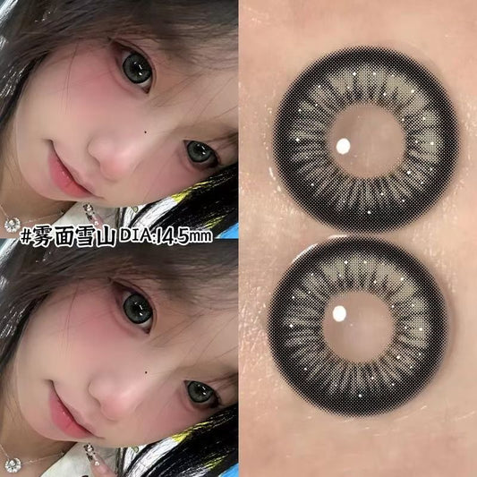 Let me introduce you to this pair of contact lenses today 🌱 This pair of contact lenses is really beautiful 👀 Matte Snow