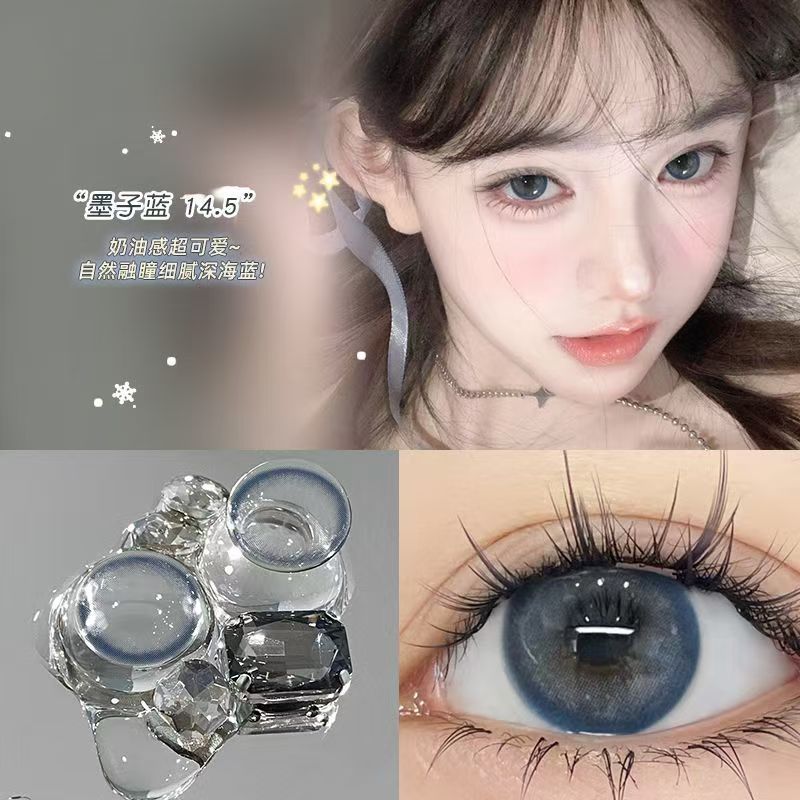 Let me introduce you to this pair of contact lenses today 🌱 This pair of contact lenses is really beautiful 👀 Mozi Blue