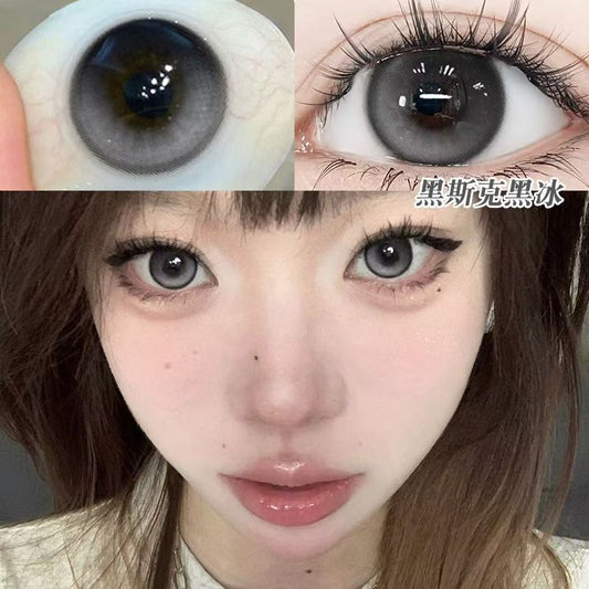 Let me introduce you to this pair of contact lenses today 🌱 This pair of contact lenses is really beautiful 👀 Hesketh Black Ice